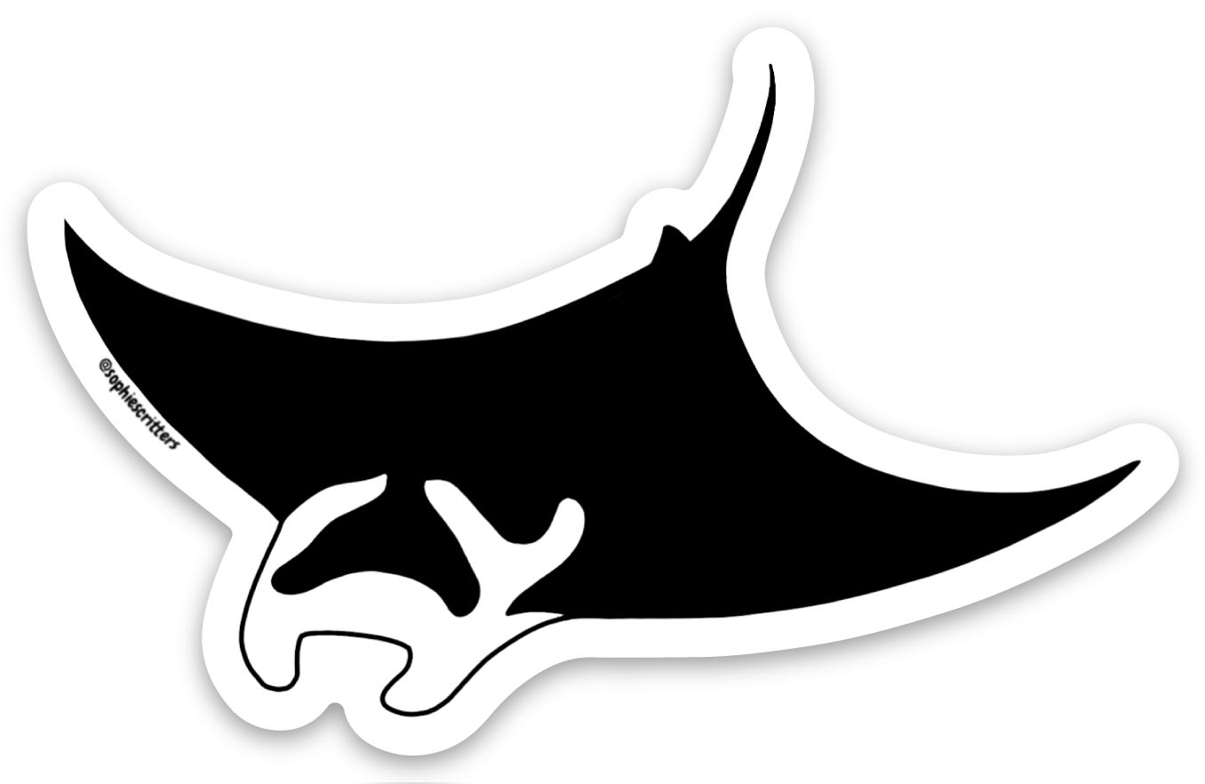 Manta Ray Sticker