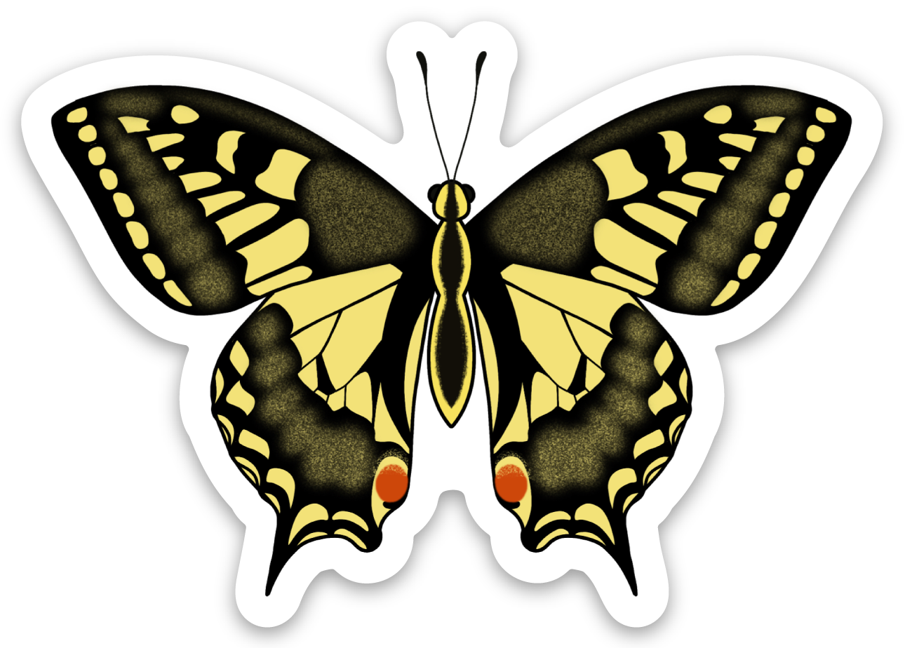 Swallowtail Butterfly Sticker