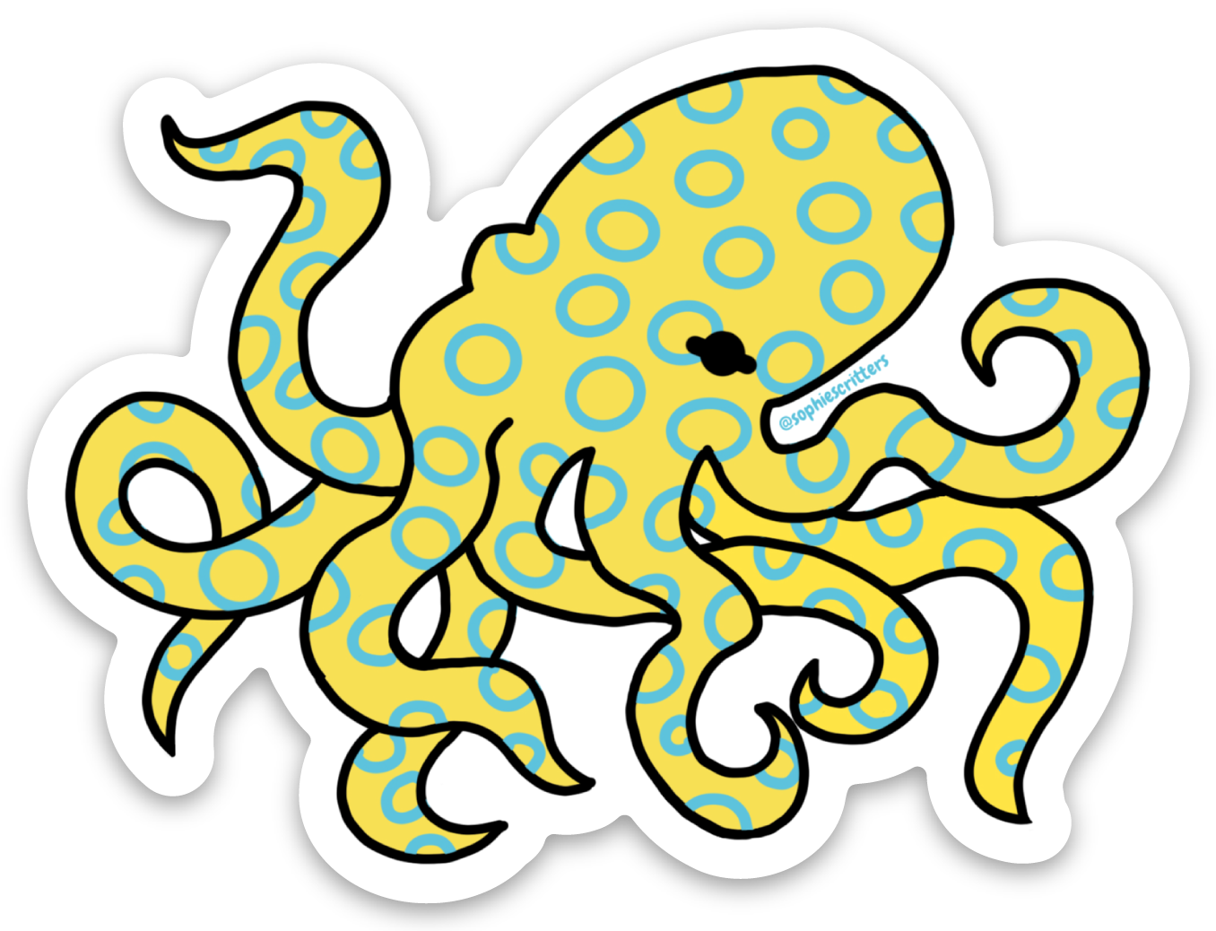 Blue Ringed Octopus Sticker – sophiescritters