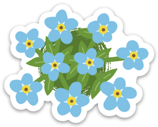 Forget Me Not Flowers Sticker