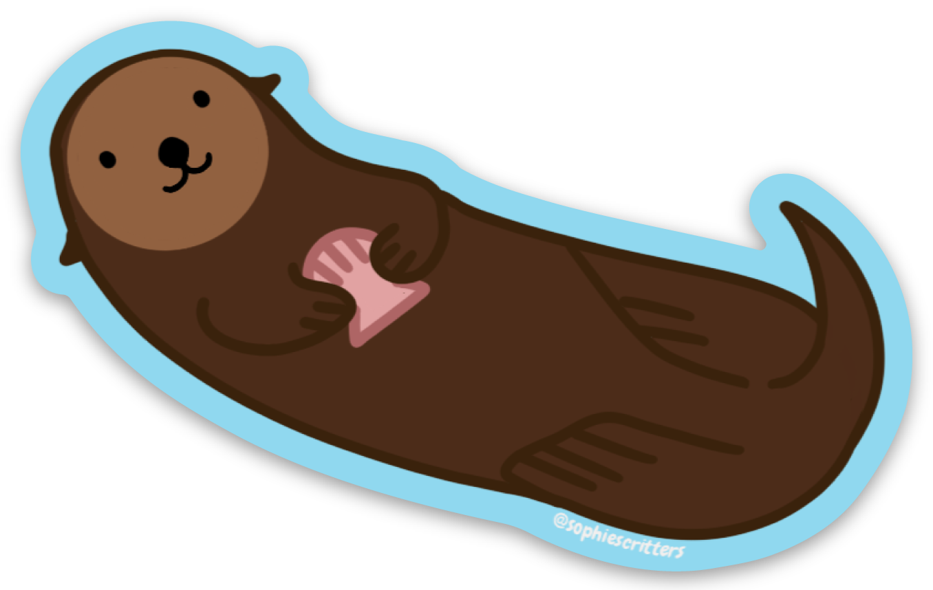 Sea Otter Sticker